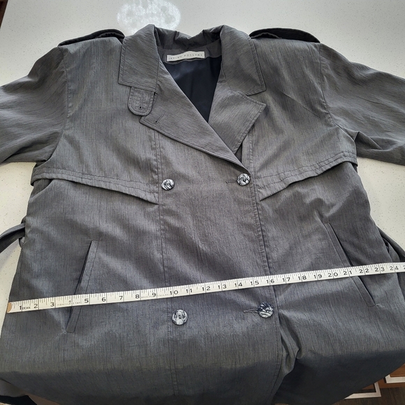Vintage 80s Designer Irving Posluns Trench Coat - Picture 14 of 15